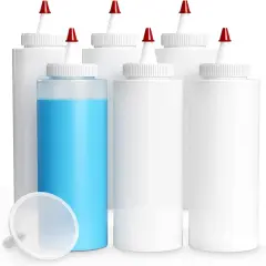 Pixiss Tie Dye Squeeze Bottles (8-Ounce) 6-Pack