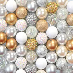 20mm Shine On acrylic bubblegum bead mix