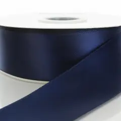 3/8" Double Faced Satin Ribbon Navy