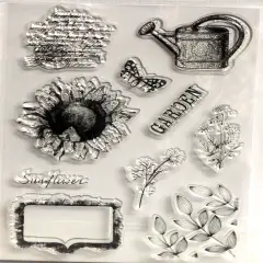 Designer Gardening Cling Stamps Set