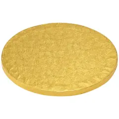 8" Round Gold Foil Cake Board 5ct