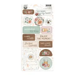 Coffee Break Chipboard Stickers 4.1"X8.7"-#02