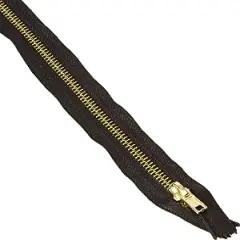 Coats: Thread & Zippers F5122-BLK Coverall Metal Zipper, 22", Black