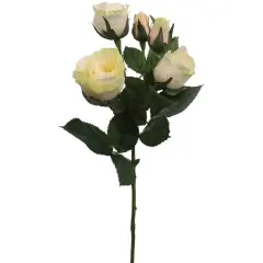 Stunning Cream/Pink Silk Rose Spray - Add Beauty to Your Home Decor