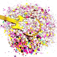 Mandy Resin Rockers Exclusive Premium Pixie for Poxy Custom Chunky Dot Glitter Mix