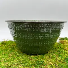 Planter 6" - Beaded Green
