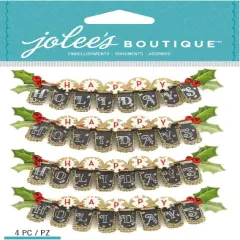 Jolee's Boutique Happy Holidays Repeat Dimensional Stickers