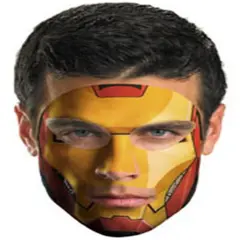 Marvel Iron Man Costume Accessory Face Tattoo Mask
