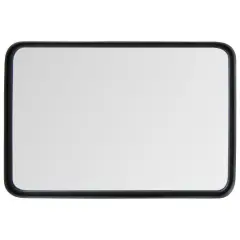 Rectangular Wall Mount Multi-Layer Bathroom Vanity Mirror with Steel Frame Suitable for Any Room