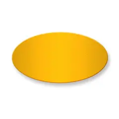 Brass Oval Engraving Plate 1 7/8"1"