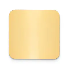 Brass Square Engraving Plate 1"1"