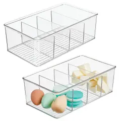 mDesign Plastic Bathroom Storage Organizer Bin Box - 2 Pack