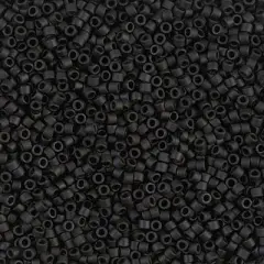 Miyuki Delica Bead 11/0, DB0310, Matte Black, 50 grams