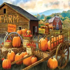 Sunsout Pumpkin Farm 1000 pc Halloween Jigsaw Puzzle 23044