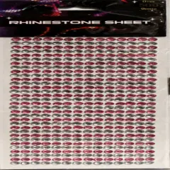 Adhesive Rhinestone Sheet-Pink & Clear Diamond