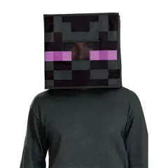 Minecraft Enderman Block Head Child Mask