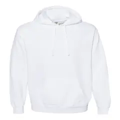 Comfort Colors&reg; Garment-Dyed Hooded Long Sleeve Sweatshirt White