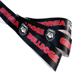 1.5" Georgia Ribbon, Licensed by Offray Ribbon - Officially Licensed (Red - 1 Yard (3 Feet))