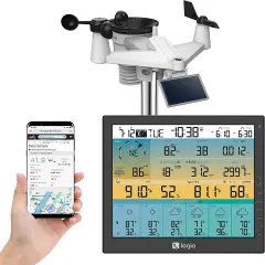 Logia 7-in-1 Wireless Weather Station 10" with 6-Day Forecast