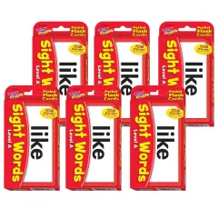 Sight Words &ndash; Level A Pocket Flash Cards, 6 Packs