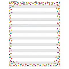 Confetti 10 Pocket Chart, 34" x 44"