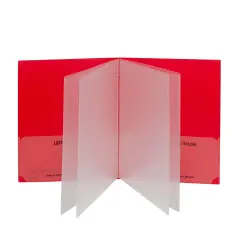 Classroom Connector&trade; Multi-Pocket Folders, Red, Box of 15