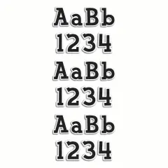 Fancy Black 4" Designer Letters, 210 Per Pack, 3 Packs