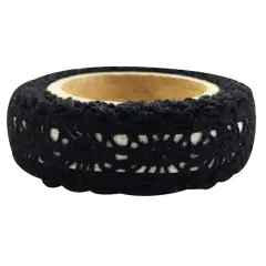 Wrapables Decorative Lace Tape Black