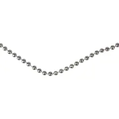 Northlight Metallic Beaded Commercial Christmas Garland - 66' x .15" - Silver - Unlit