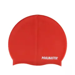 Swim Central 8.5" Red Solid Swim Cap for Swimming Pools and Spas for Teens and Adults