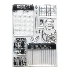 Elizabeth Craft Clear Stamps-Ink W/ Journaing Cards
