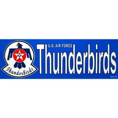 U.S. Air Force Thunderbirds Bumper Sticker 3-1/4"X9"