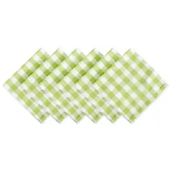 DII Napkin Green Apple/White Check (Set of 6)