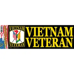 Vietnam Veteran Bumper Sticker 3-1/4"X9"