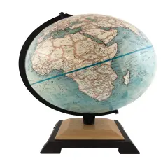 Northampton 12-inch Diameter Blue Ocean Raised Relief World Globe