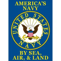 United States Navy Served With Pride Flag with Grommets 28" x 40"