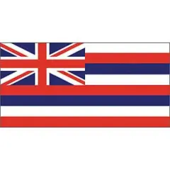 Hawaii Flag On A Stick 12" x 18"