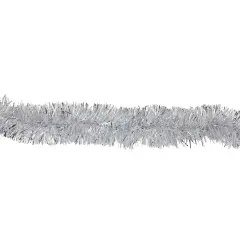 Northlight Shiny Silver Christmas Garland - 12' x 2.25" - Unlit