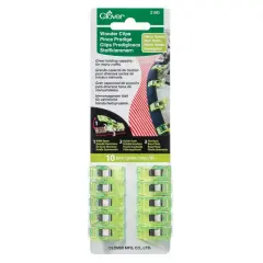 Clover Wonder Clips - Neon Green - 10 Clips