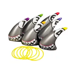 Swim Central Set of 6 Silver Ring Toss Swimming Pool and Backyard Game 11"