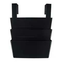 Storex Letter Sized Wall File 3 pack Set with Partition Hangers (Case of 6 Sets)