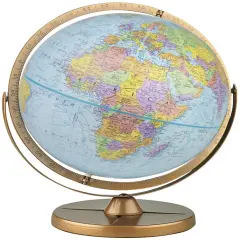 Pioneer 12" Diameter Blue Ocean World Globe with Full Meridian