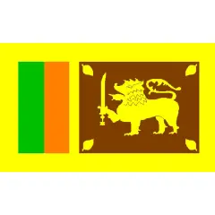 Sri Lanka Flag with Grommets 3ft x 5ft