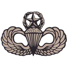 U.S. Army Master Paratrooper Sticker 2-1/8"X4"