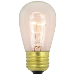 Northlight Incandescent S14 Transparent Edison Style Christmas Replacement Bulbs - Clear - Pack of 25