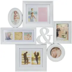Northlight Multi-Sized Photo Collage Picture Frame - 27.75" - White
