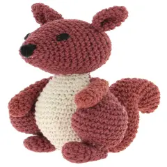 Hoooked Amigurumi DIY Kit W/Eco Barbante Yarn-Squirrel Suzy - Brick