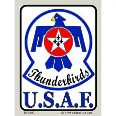 U.S. Air Force Thunderbirds Sticker 2-3/4"X4"