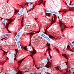 Pink Hershey's Kisses Candy - Milk Chocolates