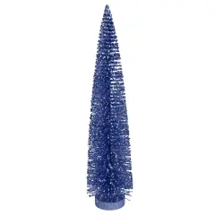 Northlight 14" Blue Glitter Bottle Brush Sisal Christmas Tree